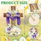 He is Risen Easter Decoration Wooden Wreaths for Front Door Sign Cross Sign Door Wall Signs, Sheep Christian Jesus Lily Flowers Ornaments Hanging Crafts for Spring Home Farmhouse Party Porch Decor